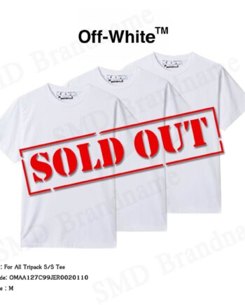 OFF-WHITE เสื้อยืดคอกลม รุ่น For All Tripack S/S Tee Code: OMAA127C99JER0020110
