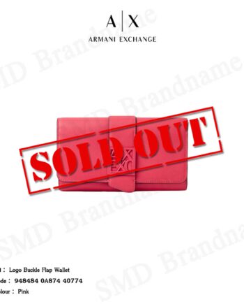 Armani Exchange กระเป๋าสตางค์ รุ่น Logo buckle flap wallet Code: 948484 0A874 40774