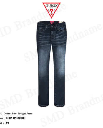Guess กางเกงยีนส์ขายาว รุ่น Delmar Slim Straight Jeans Code: XBRA12D4OO0