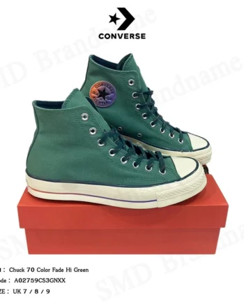 Converse รองเท้าผ้าใบ รุ่น Chuck 70 Color Fade Hi Green Code: A02759CS3GNXX