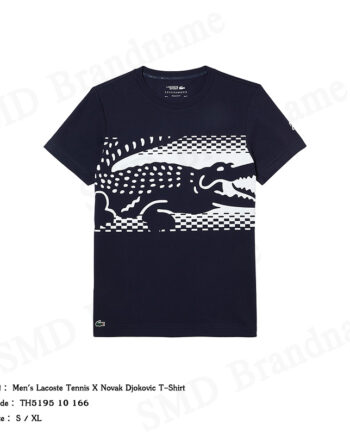 Lacoste เสื้อยืดคอกลม รุ่น Men's Lacoste Tennis X Novak Djokovic T-shirt Code: TH5195 10 166