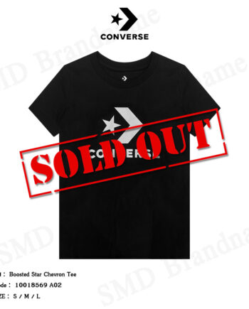 Converse เสื้อยืดคอกลม รุ่น Boosted Star Chevron Tee Code: 10018569 A02