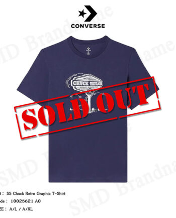 Converse เสื้อยืดคอกลม รุ่น SS Chuck Retro Graphic T-Shirt Code: 10025621 A03