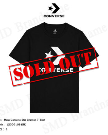 Converse เสื้อยืดคอกลม รุ่น Mens Converse Star Chevron T Shirt Code: 123001581BKABK