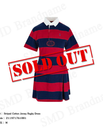 Polo Ralph Lauren ชุดเดรสผู้หญิง รุ่น Striped Cotton Jersey Rugby Dress Code: 211971761001