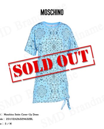 Moschino เดรสคอกลม รุ่น Moschino Swim Cover-Up Dress Code: 231V2A26329432BL