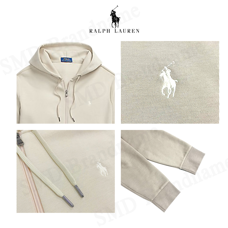 Polo Ralph Lauren เสื้อสเวตเตอร์ รุ่น Double-Knit Full-Zip Hoodie Code: 710883329023