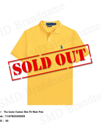 Polo Ralph Lauren เสื้อโปโลผู้ชาย รุ่น The Iconic Custom Slim Fit Mesh Polo Code: 710782592020