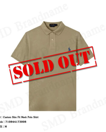 Polo Ralph Lauren เสื้อโปโลผู้ชาย รุ่น Custom Slim Fit Mesh Polo Shirt Code: 710844173008