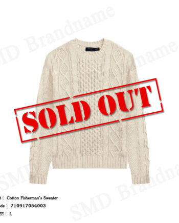 Polo Ralph Lauren เสื้อไหมพรมผู้ชาย รุ่น Cotton Fisherman’s Sweater Code: 710917054003