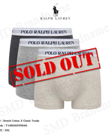 Polo Ralph Lauren กางเกงชั้นในผู้ชาย รุ่น Stretch Cotton 3 Classic Trunks Code: 714830299045