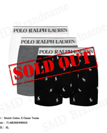 Polo Ralph Lauren กางเกงชั้นในผู้ชาย รุ่น Stretch Cotton 3 Classic Trunks Code: 714830299053