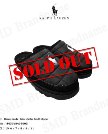 Polo Ralph Lauren รองเท้าลำลอง รุ่น Reade Suede-Trim Quilted Scuff Slipper Code: 843955403002
