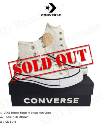 Converse รองเท้าผ้าใบ รุ่น Ctas Summer Florals Hi Cream Multi Colors Code: A05131CU3CMMC