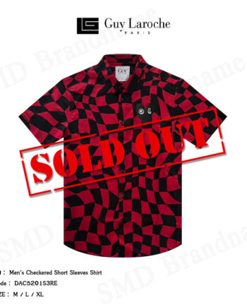 Guy Laroche เสื้อเชิ้ตแขนสั้น รุ่น Men's Checkered Short Sleeves Shirt Code: DAC5201S3RE