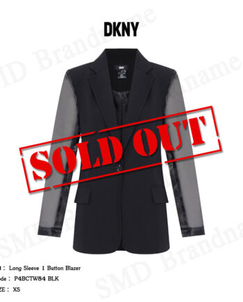 DKNY เสื้อเบลเซอร์ รุ่น Long Sleeve 1 Button Blazer Code: P4BCTW84 BLK