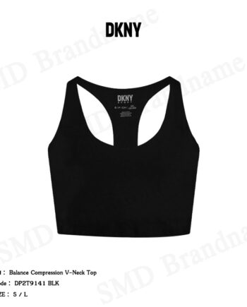 DKNY Sport สปอร์ตบรา รุ่น Balance Compression V-Neck Top Code: DP2T9141 BLK