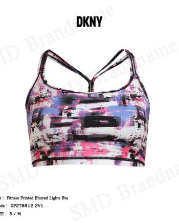 DKNY Sport สปอร์ตบรา รุ่น Fitness Printed Blurred Lights Bra Code: DP2T8812 2V1