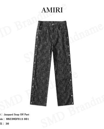 Amiri กางเกงยีนส์ รุ่น Jacquard Snap Off Pant Code: 8823MDF015 001