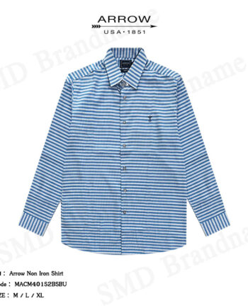 Arrow เสื้อเชิ้ตแขนยาว รุ่น Arrow Non Iron Shirt Code: MACM401S2BSBU