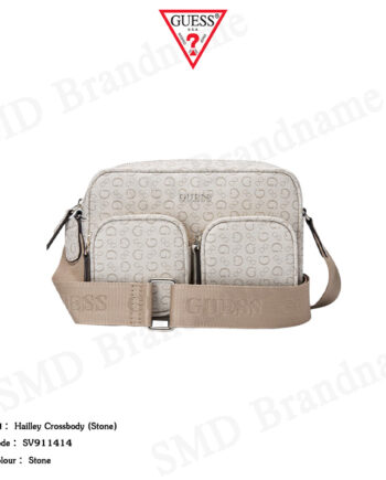 Guess กระเป๋าสะพาย รุ่น Hailley Crossbody (Stone) Code: SV911414