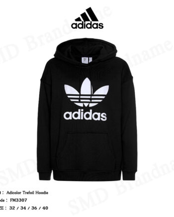 Adidas เสื้อแขนยาวมีฮู้ด รุ่น Adicolor Trefoil Hoodie Code : FM3307