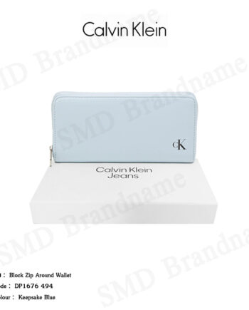 Calvin Klein Jeans กระเป๋าสตางค์ใบยาว รุ่น Block Zip Around Wallet Code: DP1676 494