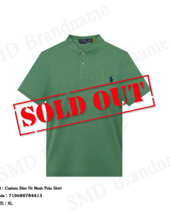 Polo Ralph Lauren เสื้อโปโลผู้ชาย รุ่น Custom Slim Fit Mesh Polo Shirt Code: 710680784413