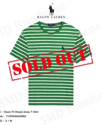 Polo Ralph Lauren เสื้อยืดคอกลมผู้ชาย รุ่น Classic Fit Striped Jersey T-Shirt Code: 710934662005