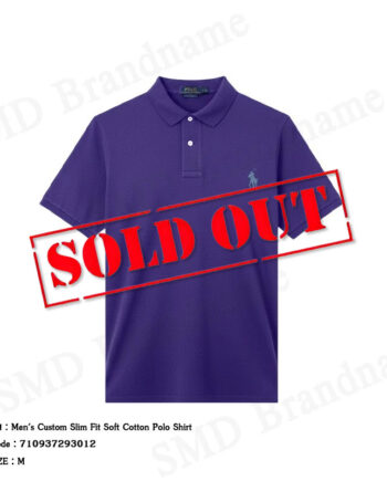 Polo Ralph Lauren เสื้อโปโลผู้ชาย รุ่น Men's Custom Slim Fit Soft Cotton Polo Shirt Code: 710937293012