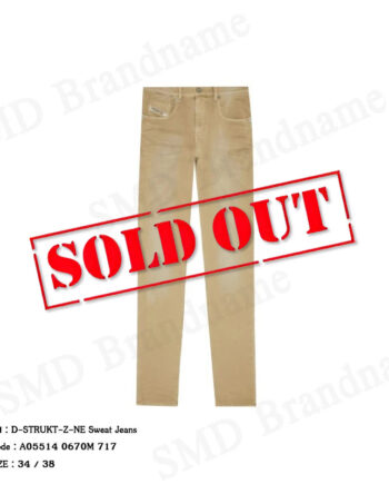 Diesel กางเกงยีนส์ผู้ชาย รุ่น D-STRUKT-Z-NE Sweat Jeans Code: A05514 0670M 717