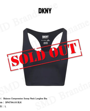 DKNY Sport สปอร์ตบรา รุ่น Balance Compression Scoop Neck Longline Bra  Code: DP4T9610 BLK