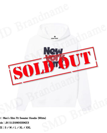John Henry เสื้อสเวตเตอร์ผู้ชาย รุ่น Men's Slim Fit Sweater Hoodie (White) Code: JH S125MHOSM23