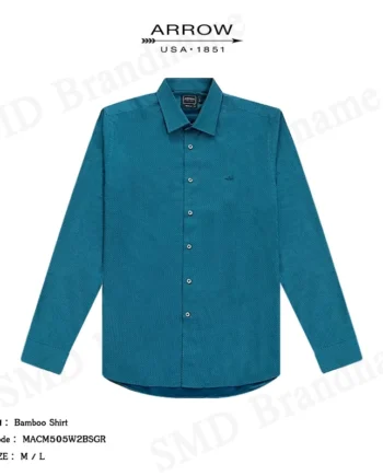 Arrow เสื้อเชิ้ตแขนยาว รุ่น Bamboo Shirt Code: MACM505W2BSGR