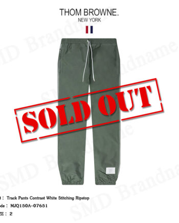 Thom Browne กางเกงขายาว รุ่น Track Pants Contrast White Stitching Ripstop Code: MJQ150A-07651