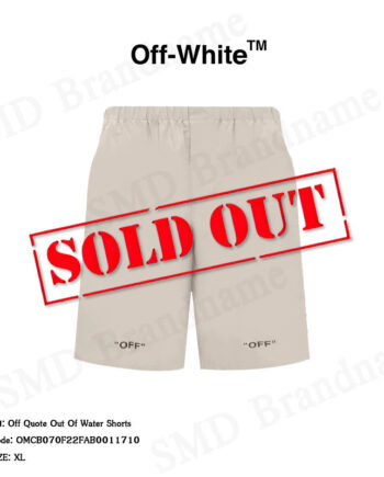 Off-White กางเกงขาสั้นผู้ชาย รุ่น Off Quote Out Of Water Shorts Code: OMCB070F22FAB0011710