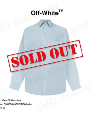 Off-White เสื้อเชิ้ตแขนยาว รุ่น Wave Off Over Shirt Code: OMGE004S23FAB001414