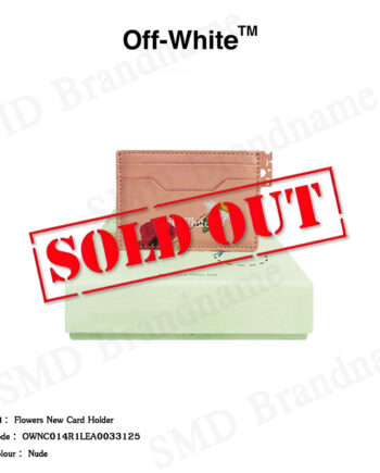 Off-White กระเป๋าใส่การ์ด รุ่น Flowers New Card Holder Code: OWNC014R21LEA0033125