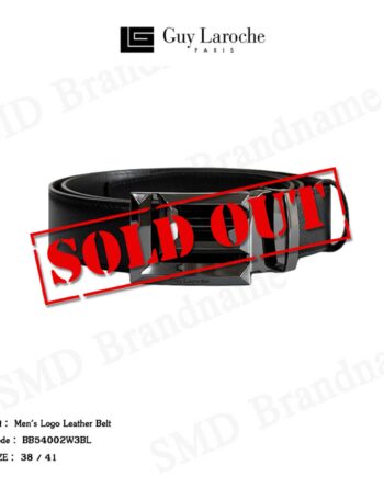 Guy Laroche เข็มขัด รุ่น Men's Logo Leather Belt Code: BB54002W3BL