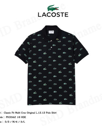 Lacoste เสื้อโปโล รุ่น Classic Fit Multi Croc Original L.12.12 Polo Shirt Code: PH3562 10 HDE