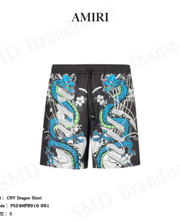 Amiri กางเกงขาสั้น รุ่น CNY Dragon Short Code: PS24MPB010 001