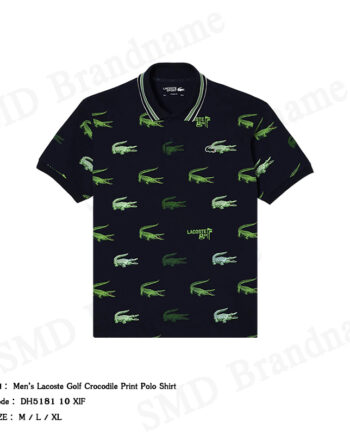 Lacoste เสื้อโปโล รุ่น Men’s Lacoste Golf Crocodile Print Polo Shirt Code: DH5181 10 XIF