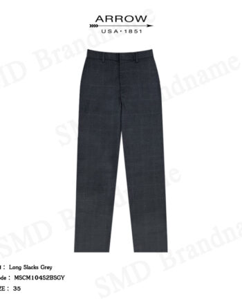 Arrow กางเกงสแล็ค ขายาว ทำงาน Smart Fit รุ่น Long Slacks Grey Code: MSCM104S2BSGY