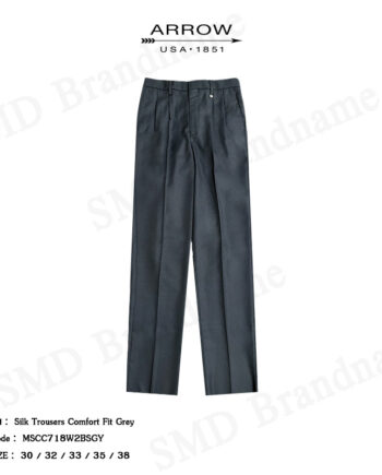 Arrow กางเกงขายาว รุ่น Silk Trousers Comfort Fit Grey Code: MSCC718W2BSGY