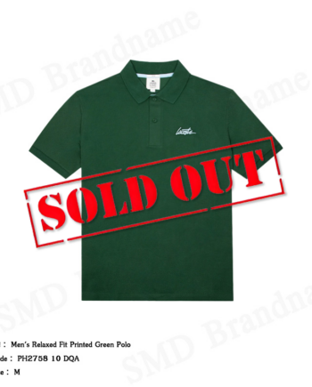 Lacoste เสื้อโปโลคอปกแขนสั้น รุ่น Men's Relaxed Fit Printed Green Polo Code: PH2758 10 DQA