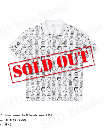 Lacoste เสื้อโปโล รุ่น Unisex Lacoste Live X Peanuts Loose Fit Polo Code: PH9748 10 AU8