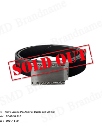 Lacoste เข็มขัด รุ่น Men's Lacoste Pin And Flat Buckle Belt Gift Set Code: RC4060 J10
