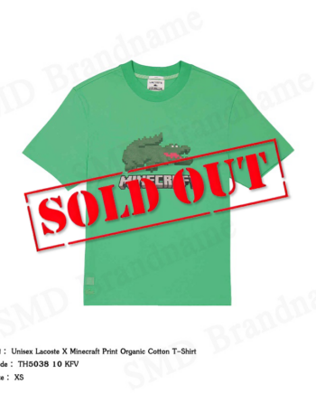 Lacoste เสื้อยืดคอกลม รุ่น Unisex Lacoste X Minecraft Print Organic Cotton T-shirt Code: TH5038 10 KFV