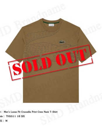 Lacoste เสื้อยืดคอกลม รุ่น Men's Loose Fit Crocodile Print Crew Neck T-Shirt Code TH5511 10 SIX