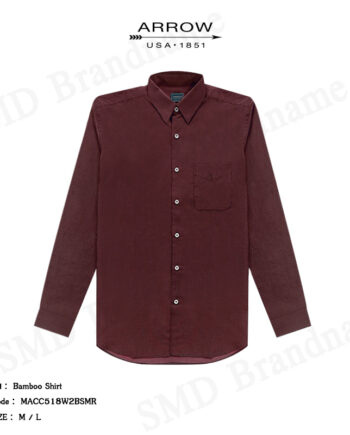 Arrow เสื้อเชิ้ตแขนยาว รุ่น Bamboo Shirt Code: MACC518W2BSMR